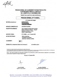 Tissu Ignifugé Non Feu M1... 2