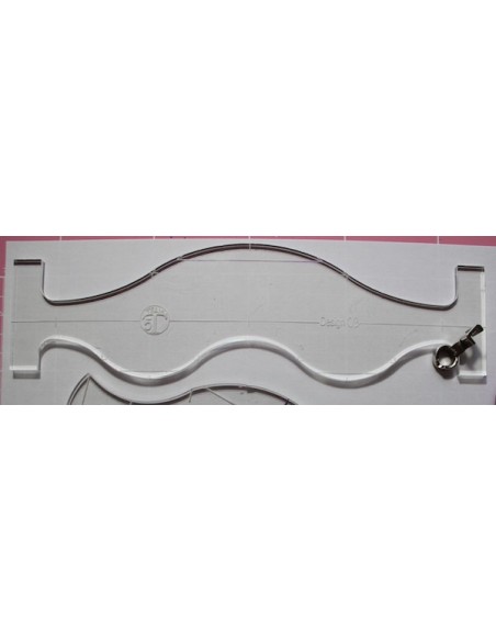 Règle "Vagues" pour Quilting & Matelassage