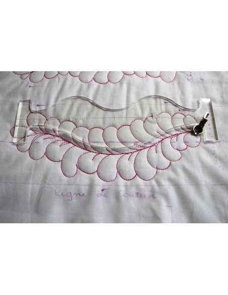 Règle "Vagues" pour Quilting & Matelassage
