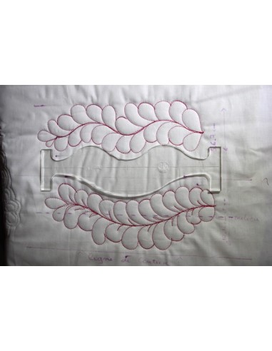 Règle "Vagues" pour Quilting & Matelassage
