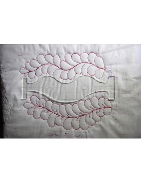 Règle "Vagues" pour Quilting & Matelassage