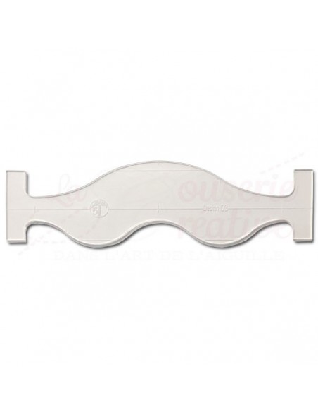 Règle "Vagues" pour Quilting & Matelassage