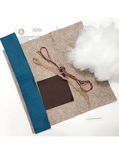 Kit Feutrine "Le Nounours Rétro" -...