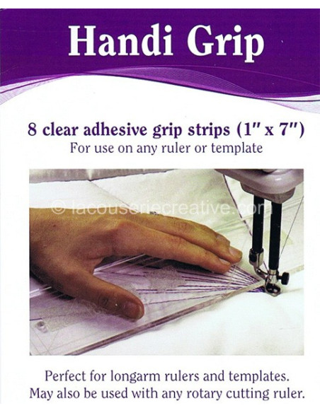 Bandes Antidérapantes pour Règles et Gabarits "HANDI GRIP" LA Couserie Créative