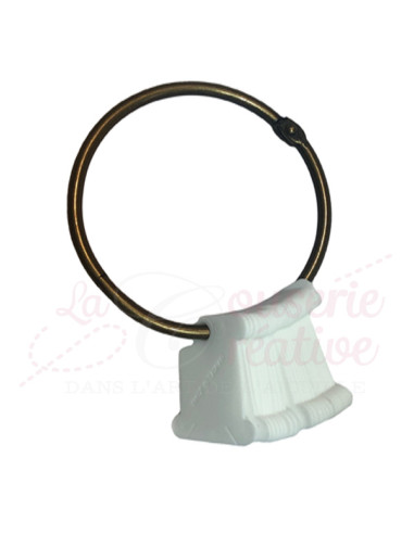 Anneau Ouvrable de 7.5 cm - Bronze - La Couserie Créative