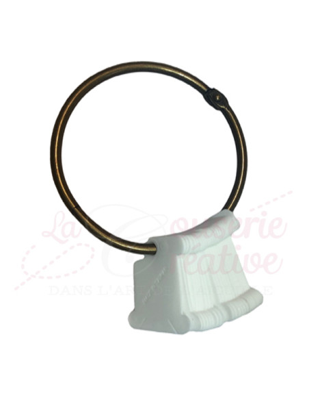 Anneau Ouvrable de 7.5 cm - Bronze - La Couserie Créative