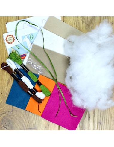 Kit Feutrine "Les Trois Lamas" -...